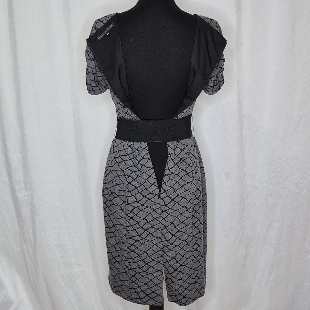 Antonio Melani Belted Jersey Knit Sheath Dress - Size 4